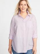 Classic No-peek Plus-size Shirt