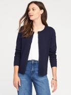 Old Navy Womens Classic Crew-neck Cardi For Women Navy Blue Size Xs