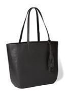 Old Navy Faux Pebble Leather Tote - Black T