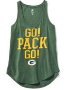 Old Navy Relaxed Nfl Scoop Neck Graphic Tank For Women - Packers