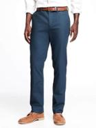 Old Navy Slim Non Iron Built In Flex Khakis For Men - The New Navy