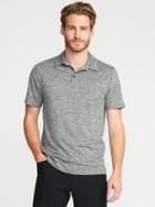 Old Navy Mens Go-dry Performance Polo For Men Heather Gray Size M