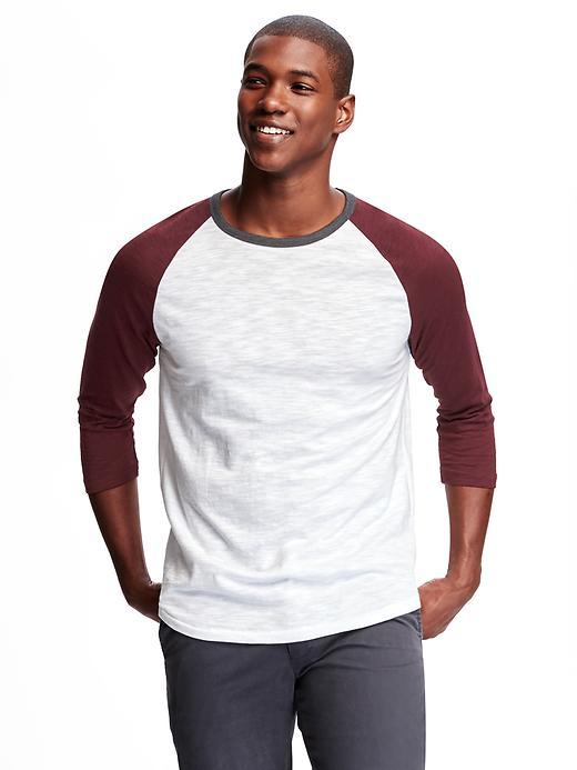 Old Navy Baseball Tee For Men - Lite Burgundy
