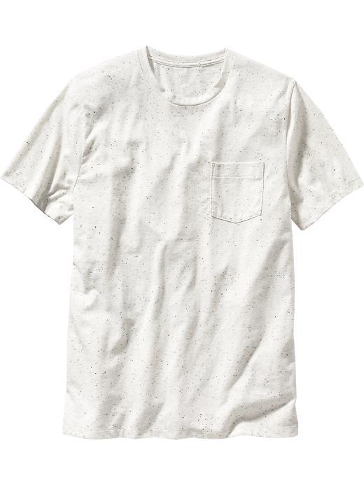 Old Navy Mens Crew Neck Pocket Tee Size Xxl Big - Heather Oatmeal