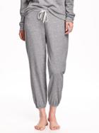 Old Navy Cropped French Terry Lounge Pants - Medium Gray Heather