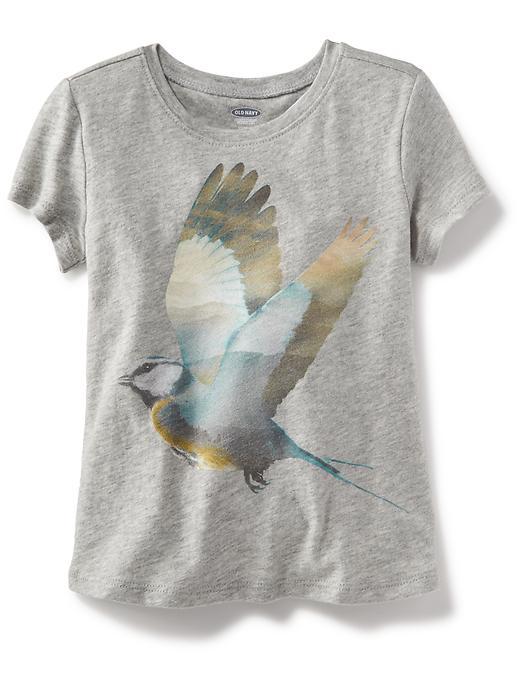 Old Navy Crew Neck Graphic Tee - Song Bird