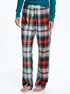 Old Navy Flannel Drawstring Sleep Pants For Women - Red/white Plaid