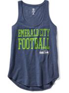 Old Navy Relaxed Nfl Scoop Neck Graphic Tank For Women - Seahawks
