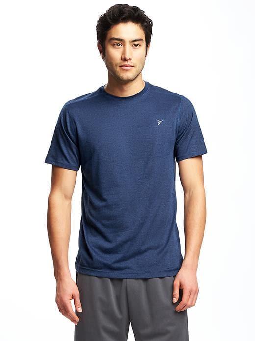 Old Navy Mens Go-dry Eco Performance Tee For Men Blue Camouflage Size S