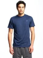 Old Navy Mens Go-dry Eco Performance Tee For Men Blue Camouflage Size S