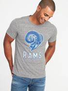 Old Navy Mens Nfl Team Crew-neck Tee For Men Rams Size S
