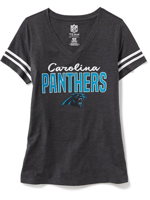 Old Navy Womens Nfl Team V-neck Tee For Women Panthers Size Xs