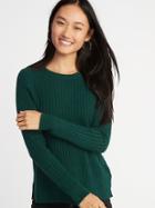 Old Navy Womens Cozy Crew-neck Sweater For Women Botanical Green Size Xs