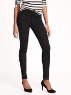 Old Navy Womens Mid-rise Built-in-sculpt Rockstar Jeans For Women Blackjack Size 6