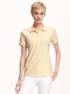 Old Navy Pique Polo For Women - Sweet Butter