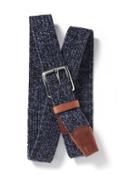Old Navy Heathered Woven Belt For Men - Heather Medium Blue