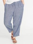 Mid-rise Plus-size Straight Soft Pants