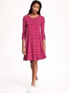 Old Navy Knit Swing Dress For Women - Pink Stripe