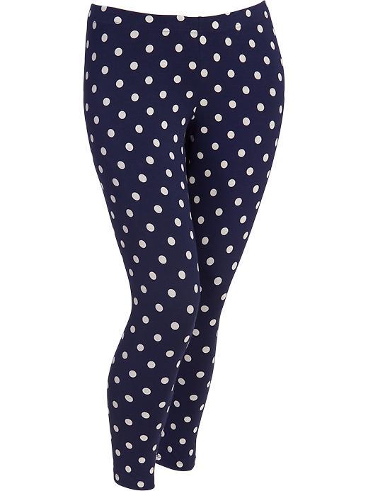 Old Navy Womens Plus Jersey Leggings Size 1x Plus - Polka Dot