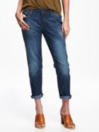 Old Navy Boyfriend Eco Friendly Skinny Cropped Jeans For Women 24 - Panama