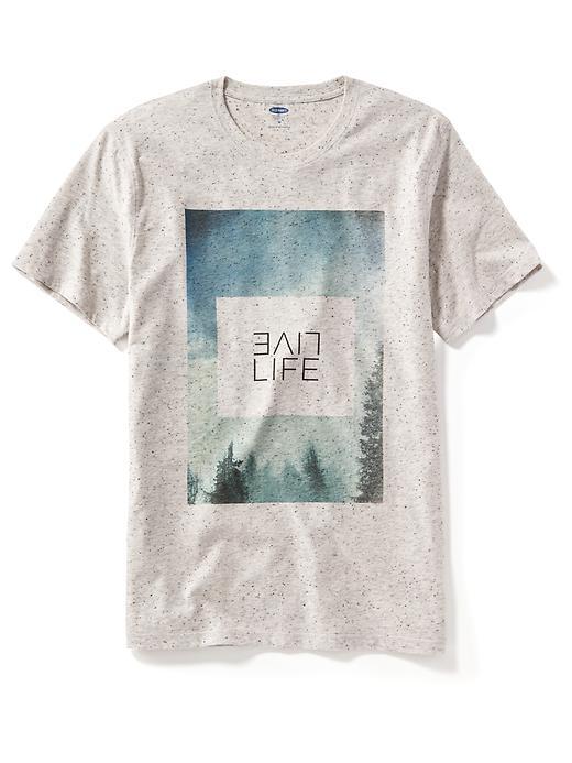 Old Navy Short Sleeve Graphic Tee Size Xxl Big - Heather Oatmeal