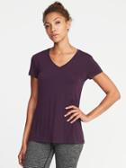 Old Navy Womens Lightweight V-neck Performance Tee For Women Magical Potion Size M
