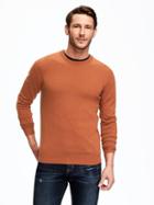 Old Navy Crew Neck Sweater For Men - Heather Orange