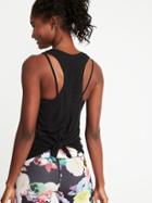 Old Navy Womens Relaxed Racerback Performance Tank For Women Blackjack Size Xs