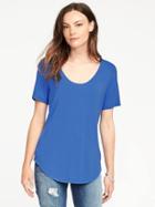 Old Navy Luxe Curved Hem Tee For Women - The Cerulean Life