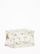 Old Navy Womens Clear Printed Cosmetic Bag For Women Polka Dot Size One Size
