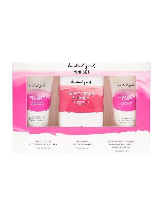 Old Navy Womens Kindred Goods 3-piece Mini Set Sweet Cream & Honey Size One Size
