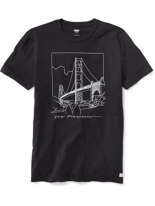 Old Navy San Francisco Graphic Tee For Men - Black Jack 2