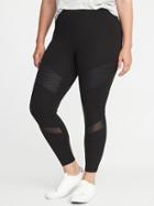 Old Navy Womens High-rise Plus-size 7/8-length Street Leggings Black Size 2x