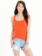 Old Navy Womens Perfect Pop Color Tanks Size L Tall - Torrent Orange