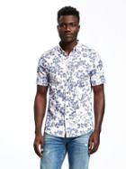Old Navy Slim Fit Indigo Patterned Shirt For Men - Night Flight