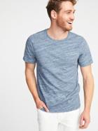 Old Navy Mens Soft-washed Perfect-fit Crew-neck Tee For Men Blue Size Xs