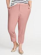 Old Navy Womens Smooth & Slim Plus-size Harper Pants Pink Paradigm Size 18
