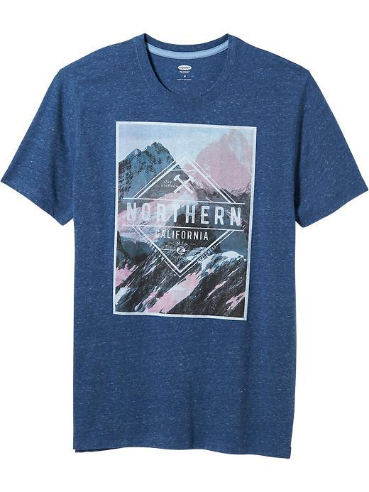 Old Navy Mens Graphic Tee Size Xxl Big - Dusty Blue