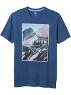 Old Navy Mens Graphic Tee Size Xxl Big - Dusty Blue