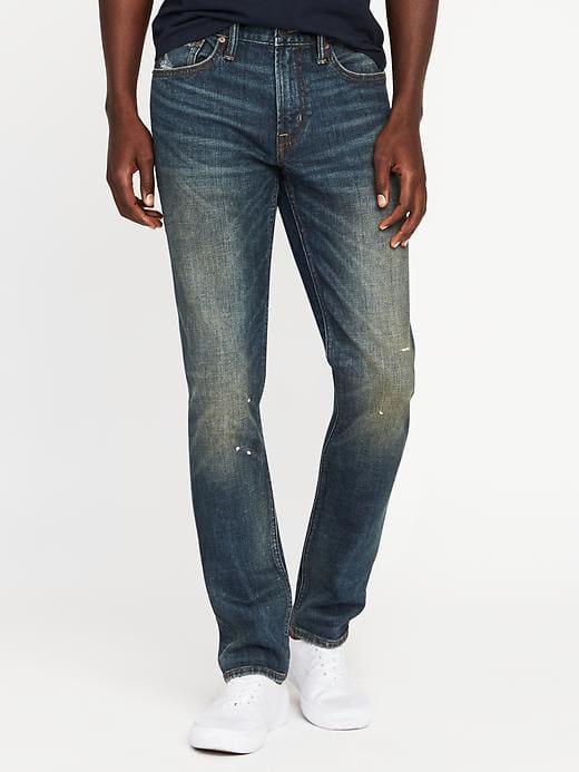 Old Navy Slim Built In Flex Jeans For Men - Dark Wash