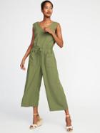 Old Navy Womens Sleeveless Utility Jumpsuit For Women Olive Through This Size S