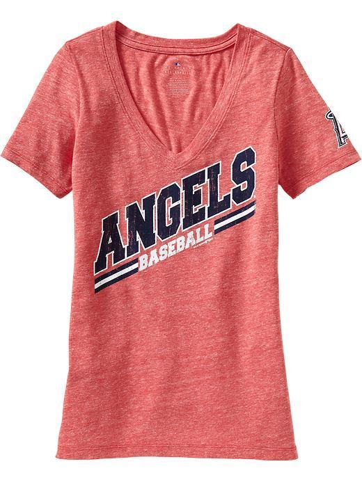 Old Navy Old Navy Womens Mlb V Neck Team Tees - Los Angeles Angels