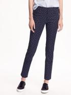 Old Navy Pixie Mid Rise Ankle Pants For Women - Ditsy
