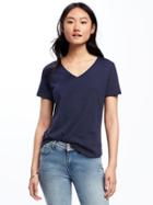 Old Navy Everywear Relaxed V Neck Tee For Women - Lost At Sea Navy