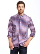 Old Navy Regular Fit Soft Washed Classic Shirt For Men - Bluer Than Blue