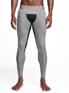 Old Navy Go Dry Base Layer Leggings For Men - Dark Heather Grey