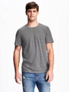 Old Navy Soft Washed Striped Tee For Men - Gray Stripe
