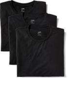 Old Navy Mens Crew-neck Tee 3-pack For Men Black Size M