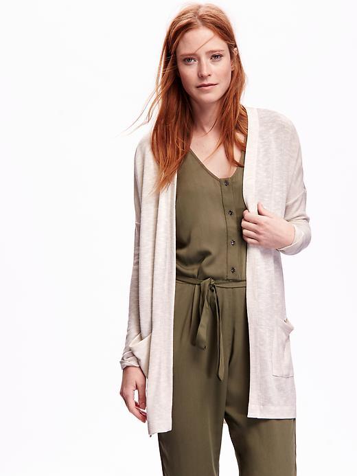 Old Navy Split Hem Open Front Cardigan Size L - Sandman