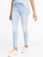 Old Navy Womens Mid-rise Super Skinny Jeans For Women Light Ice Blue Wash Size 2